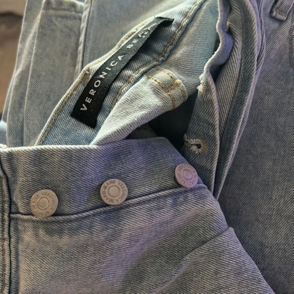 Veronica Beard Jeans Blake Classic Straight High Rise Women's Size 12 31 New wit - Picture 6 of 9